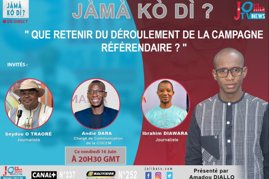 REPLAY DE L'EMISSION JAMA KO DI DU 16-06-2023